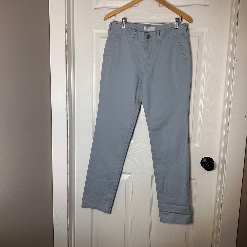 Express Skinny Fit Hayden Chino Pants Light Blue Grey 29x32 Stretch Cotton‎